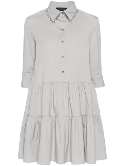 Fabiana Filippi Flared Shirt Dress In 灰色
