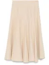 Fabiana Filippi Pleated A-line Skirt In Neutral