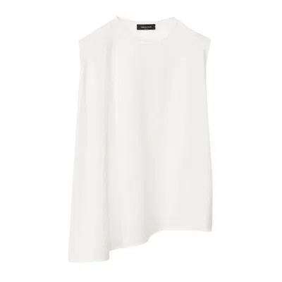 FABIANA FILIPPI FABIANA FILIPPI FLARED SLEEVELESS JERSEY TOP