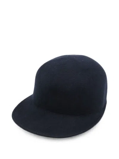 Fabiana Filippi Flat Brim Pull-on Hat In Orange
