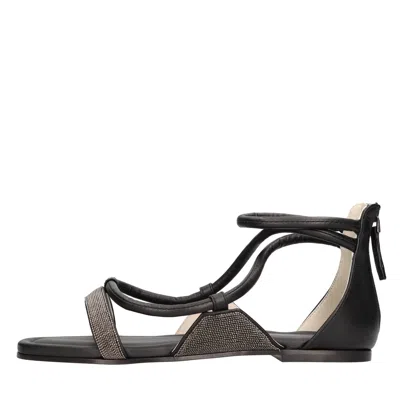 Fabiana Filippi Flat Shoes Black In Nero Scuri