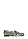 Fabiana Filippi Python Effect Loafers In Multicolour