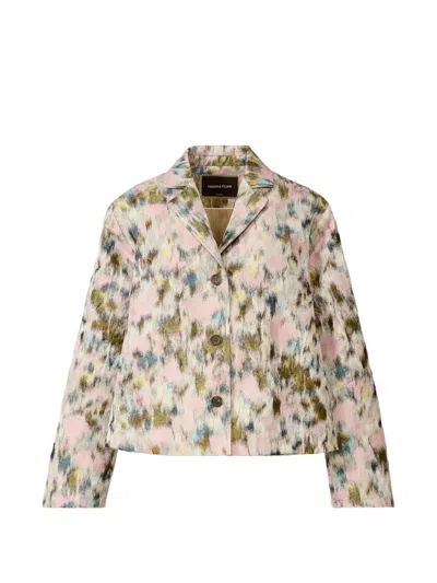 Fabiana Filippi Floral Buttoned Jacket In Multi