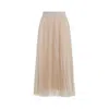 Fabiana Filippi Flowing Pleated Maxi Skirt With Elastic Waistband