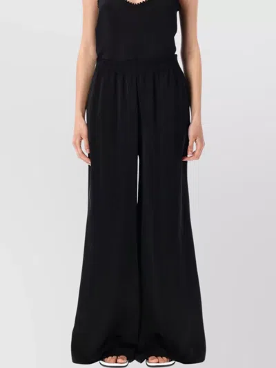 Fabiana Filippi Flowing Wide-leg Trousers Side Pockets