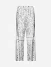 Fabiana Filippi Silk Palazzo Trousers In White