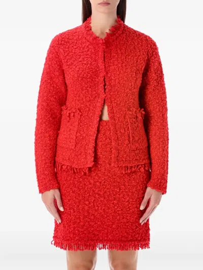 FABIANA FILIPPI FRAYED COLLAR JACKET