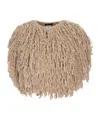 Fabiana Filippi Fringe-trimmed Cardigan In Brown