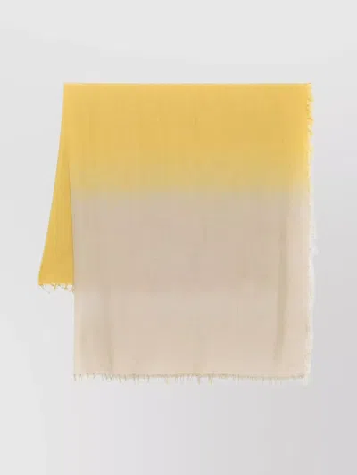 FABIANA FILIPPI FRINGED EDGES OMBRE DESIGN SCARF