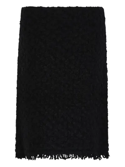 Fabiana Filippi Fringed Skirt In Black