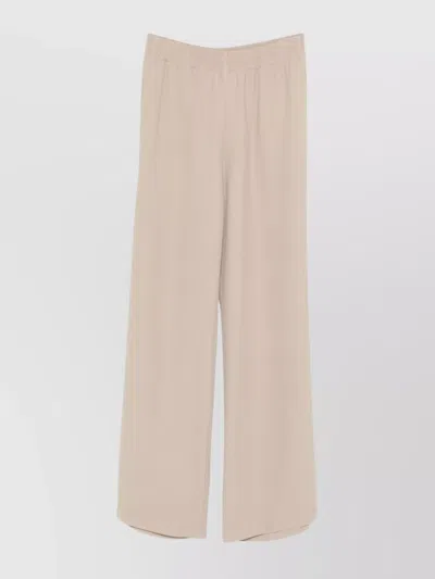 Fabiana Filippi Full Length Trousers With Wide Leg Design In Pink