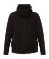 Fabiana Filippi Funnel-neck Knitted Bomber Jacket In Brown