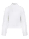 Fabiana Filippi Funnel-neck Sweater In White