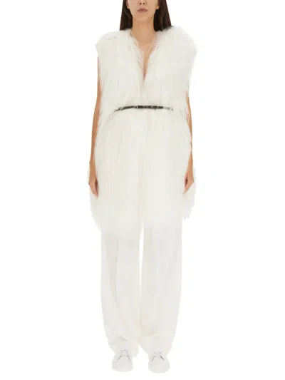 Fabiana Filippi Fur Waistcoat In White
