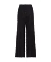 Fabiana Filippi Fuzzy Wide-leg Trousers In Black