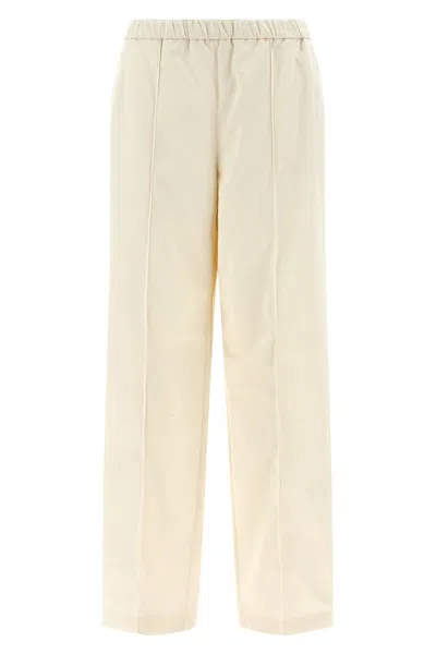 Fabiana Filippi Women Beige Gabardine Pants In Neutral
