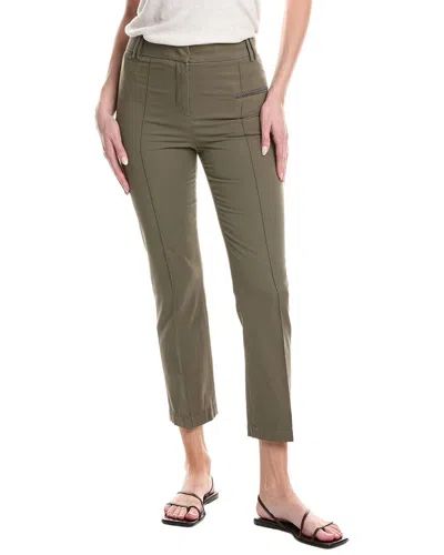 Fabiana Filippi Garment-dyed Skinny Trouser In Brown