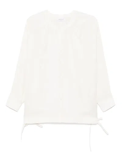 Fabiana Filippi Gathered-detail Blouse In Neutrals