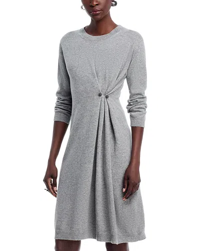 Fabiana Filippi Gathered Knit Dress In Gray