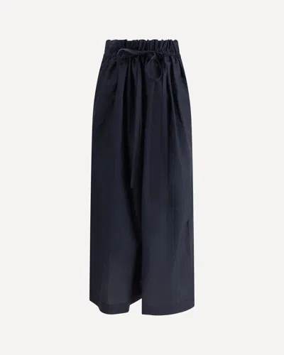FABIANA FILIPPI FABIANA FILIPPI GATHERED WAIST DRAWSTRING MIDI SKIRT