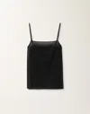 Fabiana Filippi Spaghetti Strap Tank Top In Black
