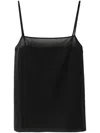 Fabiana Filippi Spaghetti Strap Tank Top In Black