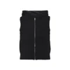 Fabiana Filippi Platinum Vest With Sequins In Black