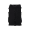 Fabiana Filippi Platinum Vest With Sequins In Black
