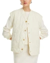 Fabiana Filippi Gilet V Neck Padded Sweater Vest In Open White