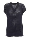 Fabiana Filippi Cotton-blend Sequinned Sweater In Blue