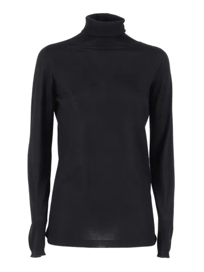 Fabiana Filippi Turtleneck Sweater In Black