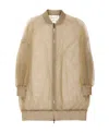 Fabiana Filippi Mesh Bomber Desing Top With Lurex Cuffs In Green