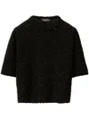 Fabiana Filippi Cotton Sweater In Black