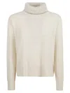 Fabiana Filippi Long-sleeved High-necked Sweater In Neutral