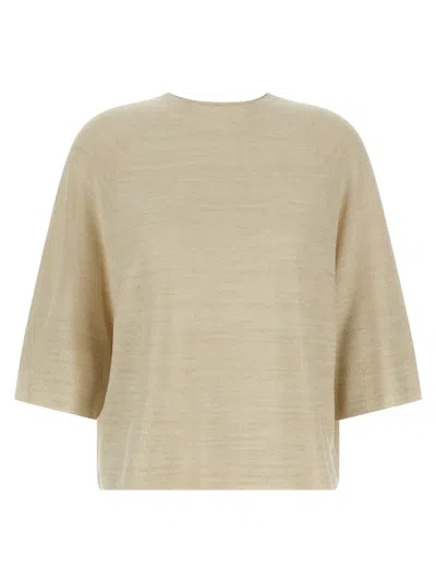 Fabiana Filippi Gold Cotton Women's Cardigan In Neutral