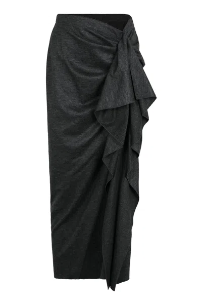 FABIANA FILIPPI FABIANA FILIPPI GONNA PAREO IN PLATINUM