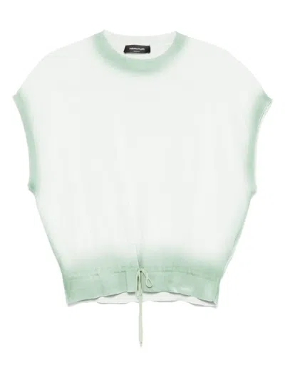 Fabiana Filippi Gradient-detail Vest In White