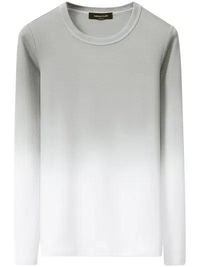 Fabiana Filippi Gradient-effect T-shirt In Grey