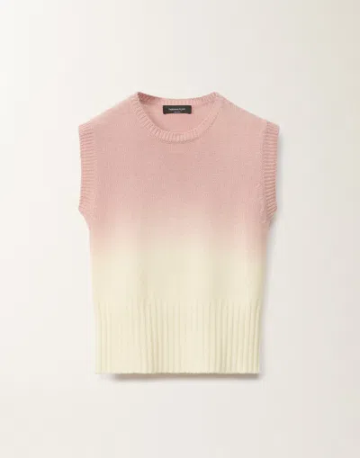 Fabiana Filippi Gradient Platinum Vest Top In Pink