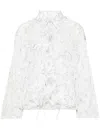 Fabiana Filippi Leichte Jacke Mit Grafischem Print In Weiss