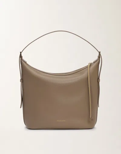Fabiana Filippi Grained Leather Bag In Clay