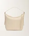 Fabiana Filippi Grained Leather Bag In Vanilla