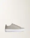 Fabiana Filippi Grained Leather Sneakers In Grey