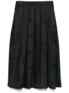 Fabiana Filippi Graphic-print Midi Skirt In Black