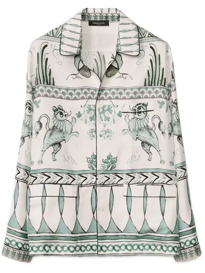 Fabiana Filippi Graphic-print Shirt In White
