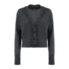 Fabiana Filippi V-neck Buttoned Cardigan In Gray