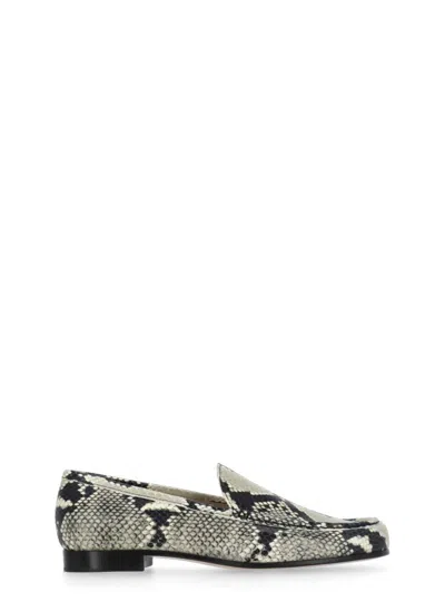 FABIANA FILIPPI FABIANA FILIPPI GREEN PYTHON LEATHER LOAFERS
