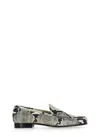 Fabiana Filippi Green Python Leather Loafers