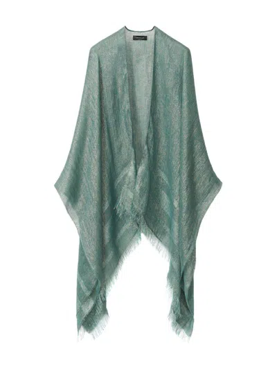 Fabiana Filippi Green Viscose Shawl