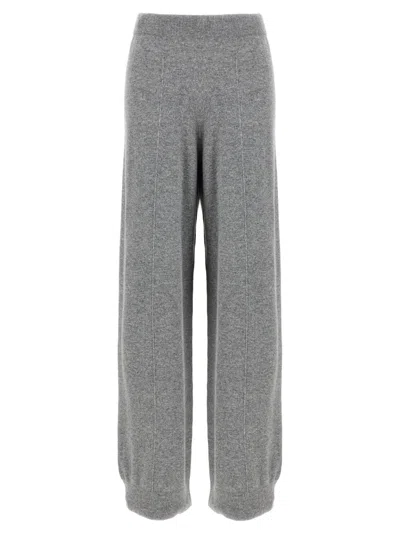 FABIANA FILIPPI GREY JEWEL DETAIL PANTS